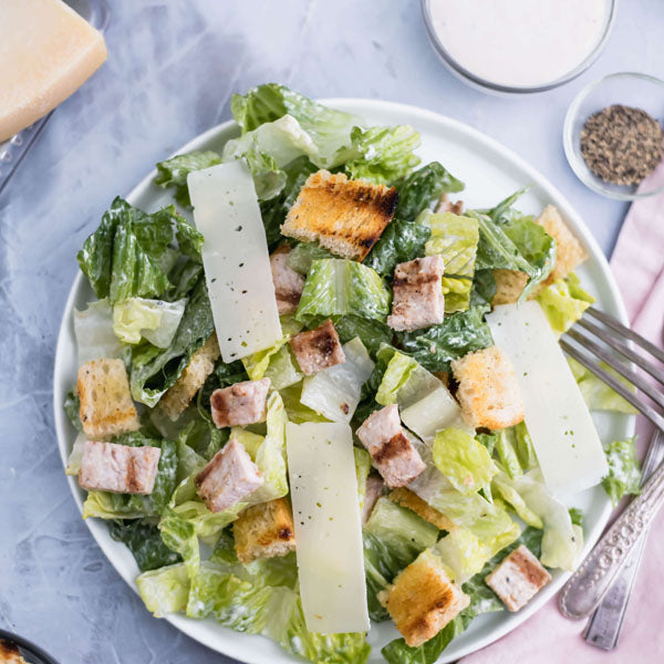 Hot Turkey Caesar Salad